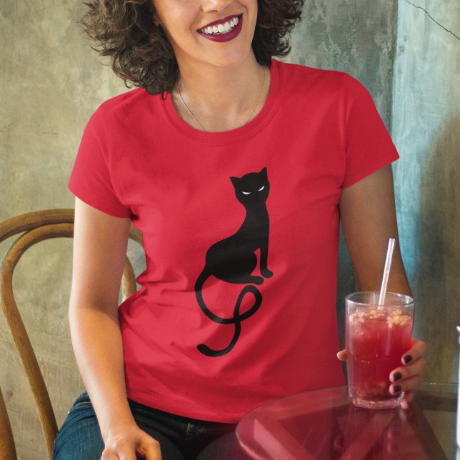 Camiseta Hermoso gato negro malvado (Subido por el creador)