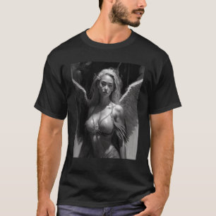 Camiseta Hermoso Gótico Ángel Estético Heavenly Angelic Gi