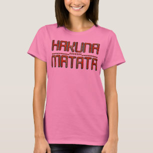 Camiseta Hermoso Grabado en relieve asombroso Rojo Hakuna M