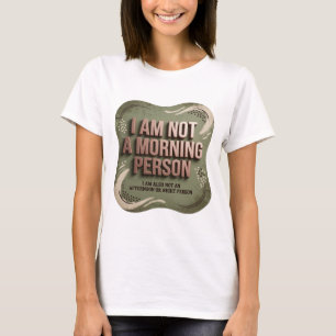 Camiseta Hermoso Gris NO SOY UNA PERSONA DE MAÑANA