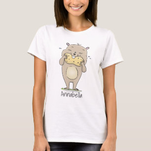 Camiseta Hermoso hámster sonriente lindo con personalizado 
