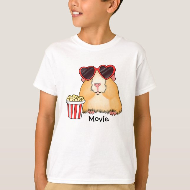 Camiseta Hermoso hamster. Ventilador de películas. Amador d (Anverso)