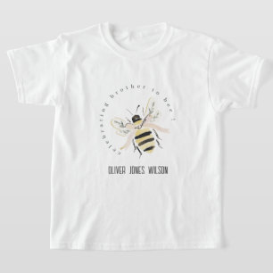 Camiseta Hermoso hermano pastel a abeja Cumpleaños neutral
