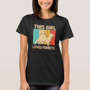 Camiseta Hermoso Hurón Para Niñas Niños Dueño De Animales H