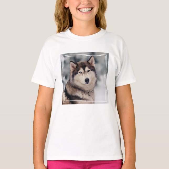 Camiseta Hermoso Husky al aire libre (Anverso)