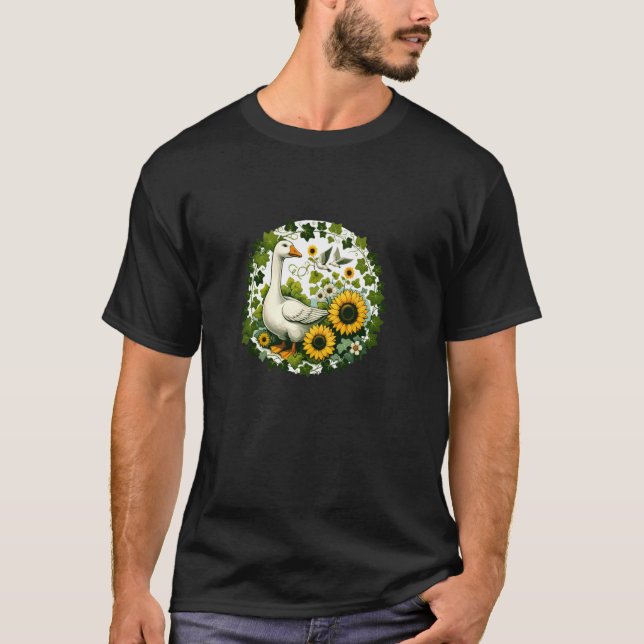 Camiseta Hermoso Ilustracion de oca (Anverso)