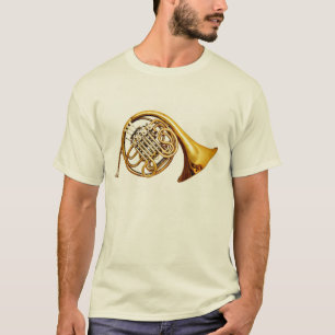 Camiseta Hermoso instrumento musical de cuerno francés de l