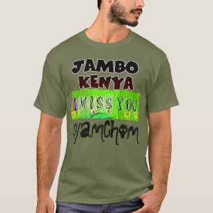 Camiseta Hermoso Jambo Kenya Hakuna Matata Agradable Arte