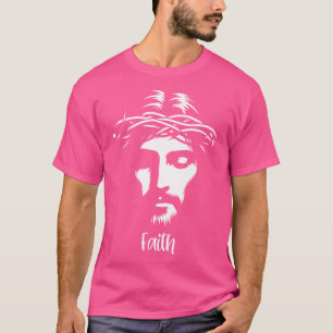 Camiseta Hermoso Jesús Cara Corona De Thorns Christian Fai