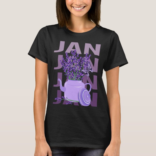 Camiseta Hermoso Lavanda - Jan Nombre (Anverso)