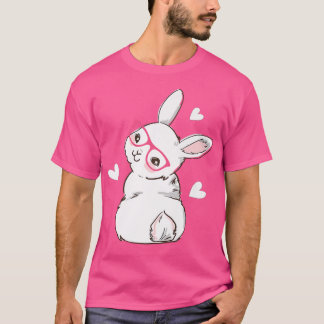 Camiseta Hermoso lindo Cara Flores de Corazón Rosa Glasses 
