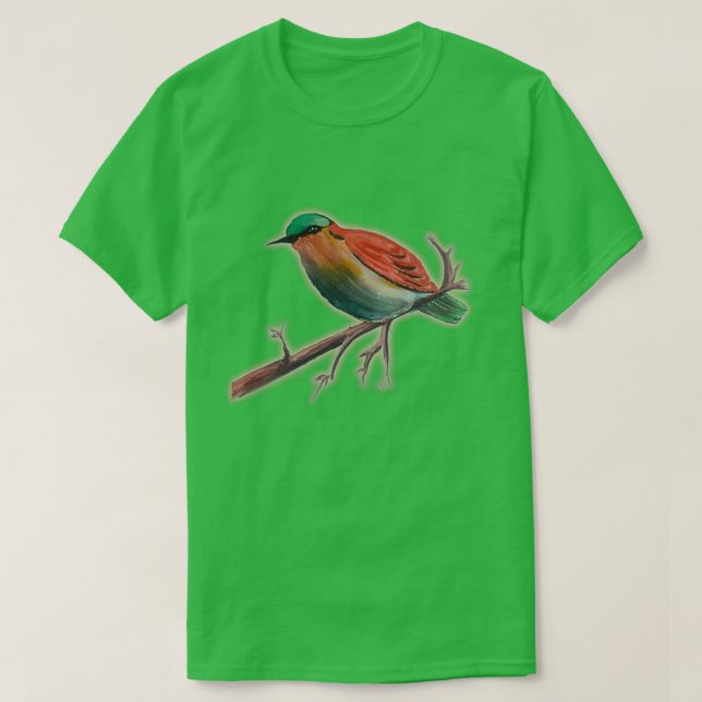 Camiseta Hermoso loro acuarela (Diseño del anverso)