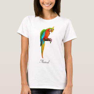 Camiseta Hermoso loro guacamayo multicolor