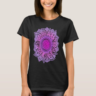 Camiseta Hermoso Mandala Sunflower Espiritual Yoga Meditat