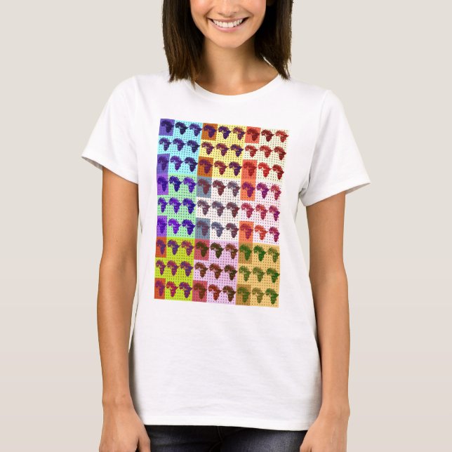 Camiseta Hermoso mapa africano de arte de Papanicolau revis (Anverso)