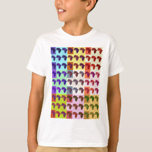 Camiseta Hermoso mapa africano de arte de Papanicolau revis