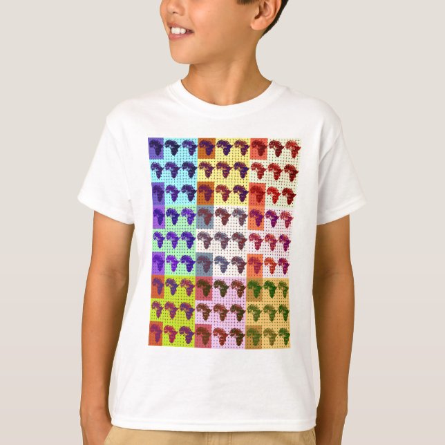 Camiseta Hermoso mapa africano de arte de Papanicolau revis (Anverso)