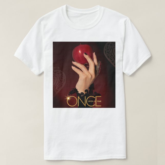 Camiseta Hermoso modelo fuera de la red Apple malvado reina (Diseño del anverso)