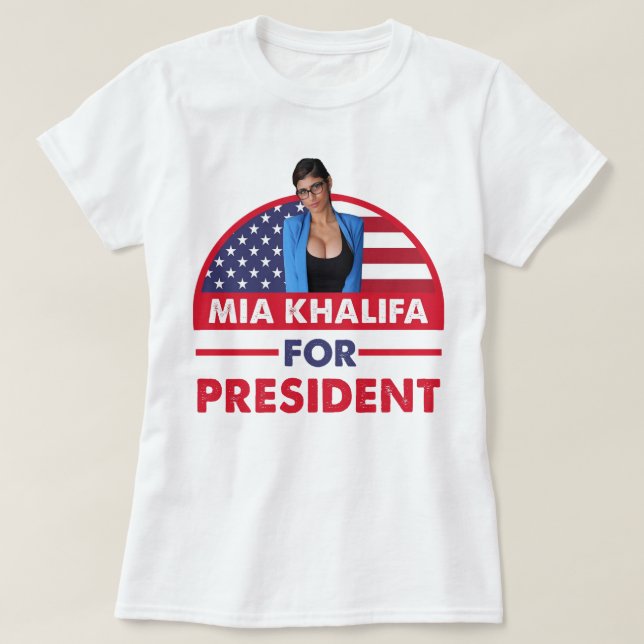 Camiseta Hermoso Modelo Mia Khalifa Increíble Para Los Faná (Diseño del anverso)