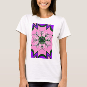 Camiseta Hermoso motivo de sombra de color púrpura beba mon