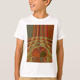 Camiseta Hermoso motivo marrón dorado tradicional africano