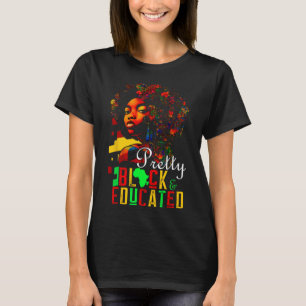 Camiseta Hermoso Negro Educado Mes de la Historia Negra Afr
