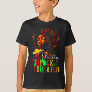 Camiseta Hermoso Negro Educado Mes de la Historia Negra Afr