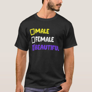 Camiseta Hermoso No Binario Y Género