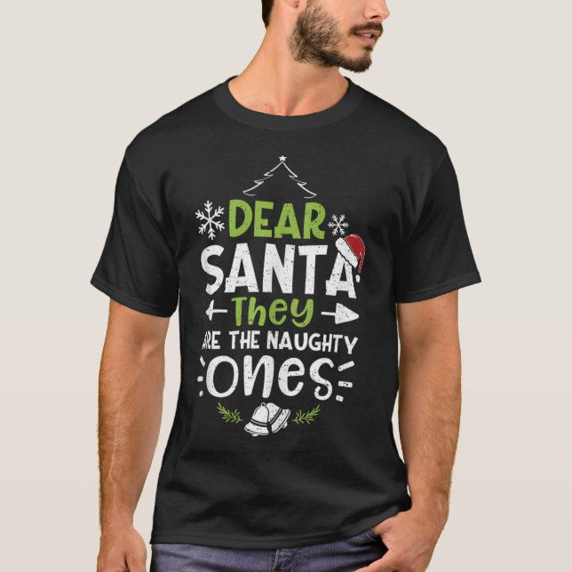 Camiseta Hermoso O Agradable Querido Papá Noel Son Los Rato (Anverso)