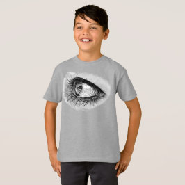 Camiseta Hermoso ojo de mujer con rímel completo