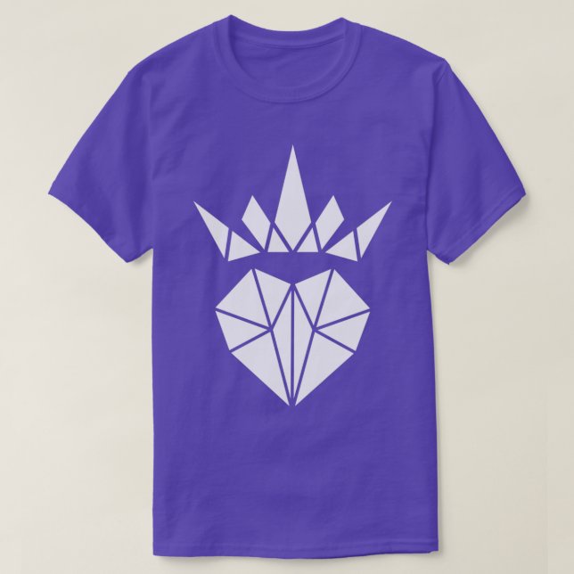 Camiseta Hermoso Origami Crowne Heart Awesome Gift Idea par (Diseño del anverso)