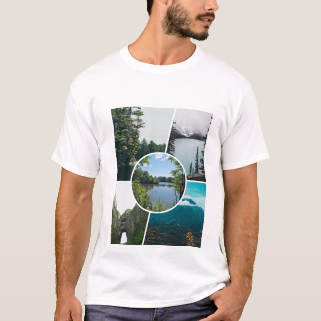 Camiseta Hermoso paisaje de playas  (Anverso)