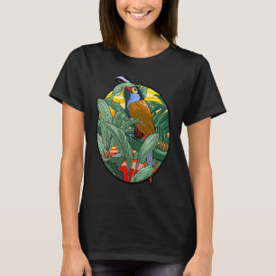 Camiseta Hermoso pájaro colorido de los trópicos para bir