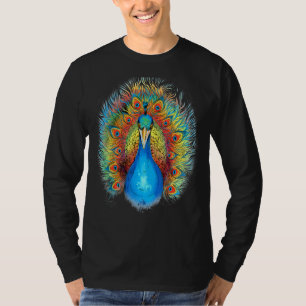 Camiseta Hermoso pájaro de Peafowl Feather