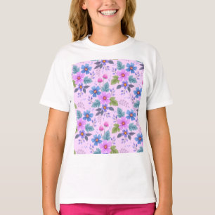 Camiseta Hermoso patrón floral de flores-36841