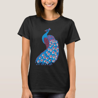 Camiseta Hermoso pavo real azul