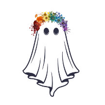 Hermoso pero espeluznante fantasma de la flor arco