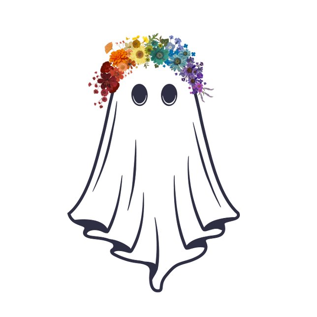 Camiseta Hermoso pero espeluznante fantasma de la flor arco (Subido por el creador)