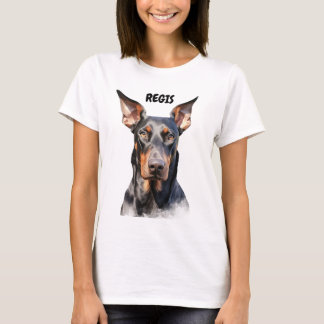 CAMISETA HERMOSO PERRO NEGRO & TAN DOBERMAN PINSCHER