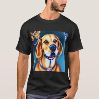 Camiseta Hermoso personaje de dibujos animados Retriever do