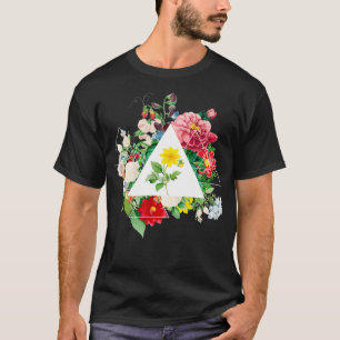 Camiseta Hermoso Poder Floral Vintage Botánico