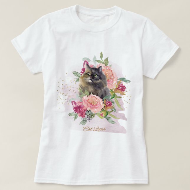 Camiseta Hermoso Regalo Para Su Gato Persa (Diseño del anverso)