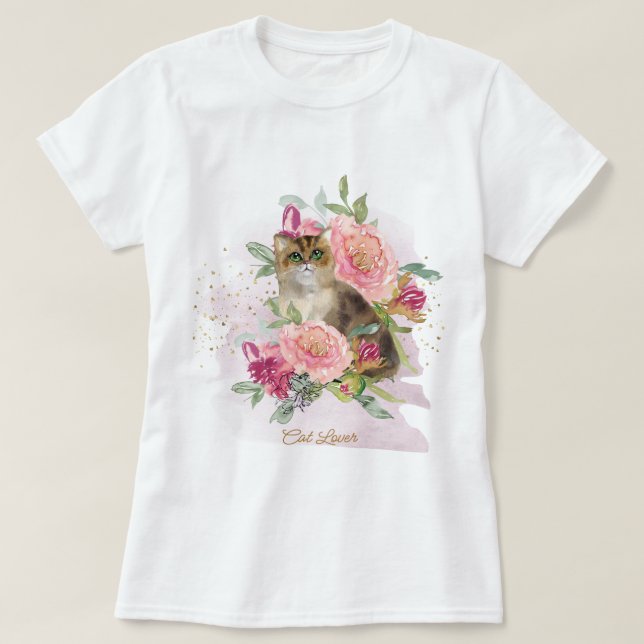 Camiseta Hermoso Regalo Para Un Gato Amante (Diseño del anverso)