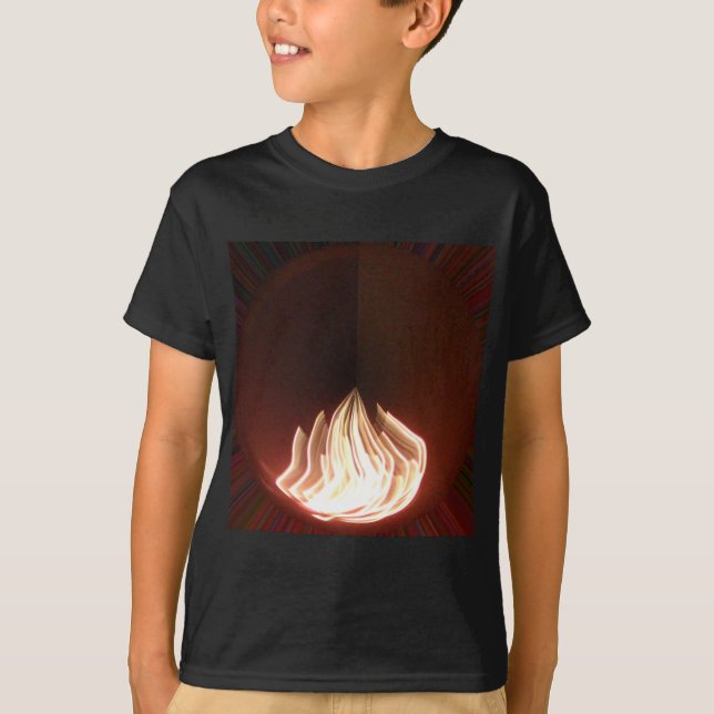 Camiseta Hermoso resumen del arte de la llama (Anverso)