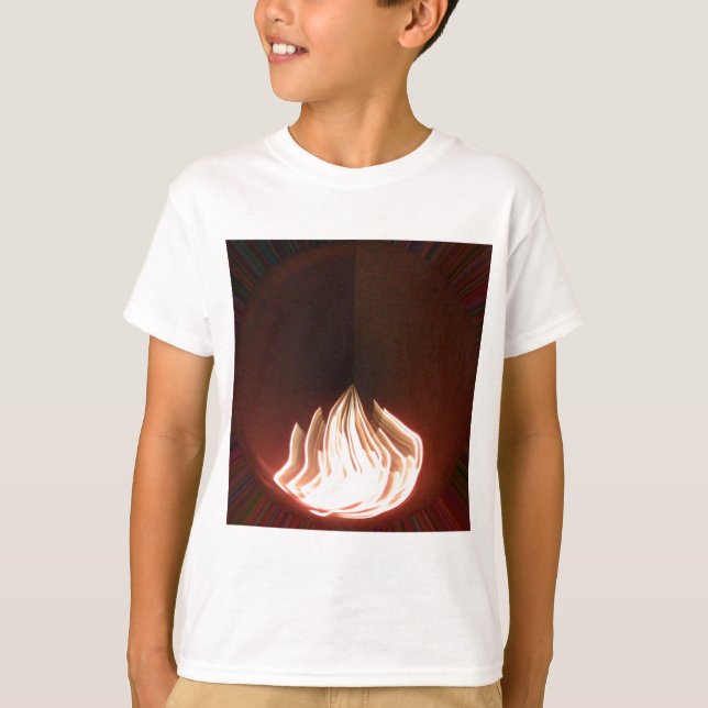 Camiseta Hermoso resumen del arte de la llama (Anverso)