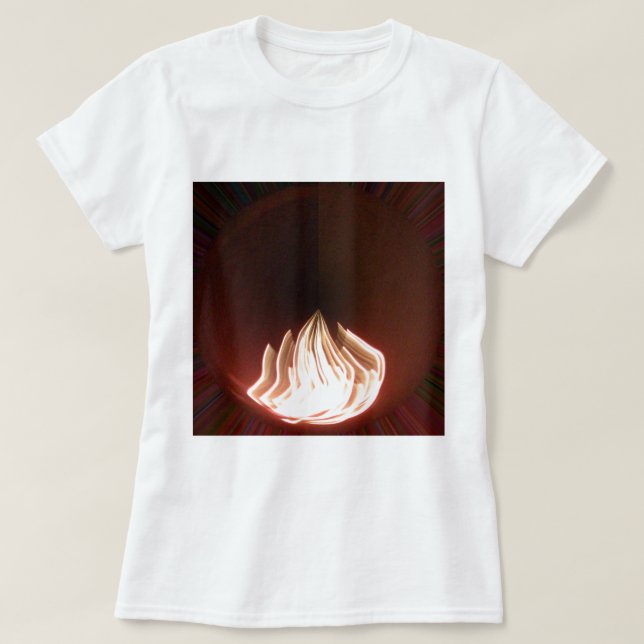 Camiseta Hermoso resumen del arte de la llama (Diseño del anverso)