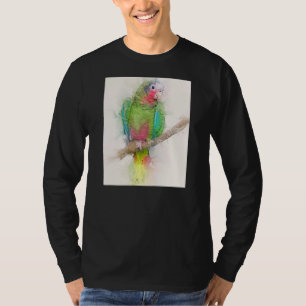 Camiseta Hermoso retrato de loro cubano vida silvestre