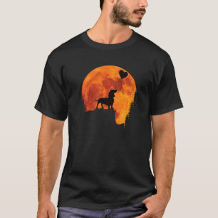 Camiseta Hermoso retro Dachshund Perro Silhouette Love Dach