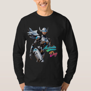Camiseta Hermoso robot sonriente femenino Aus