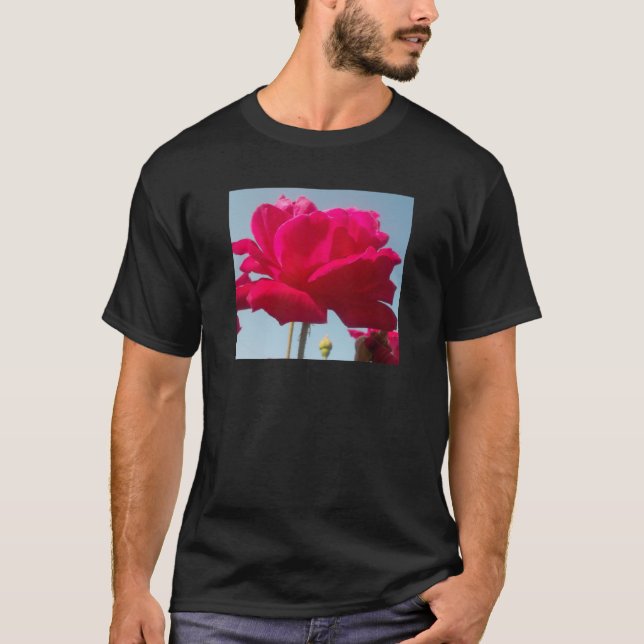 Camiseta Hermoso Rosa Celestial Rojo Contra Azul (Anverso)